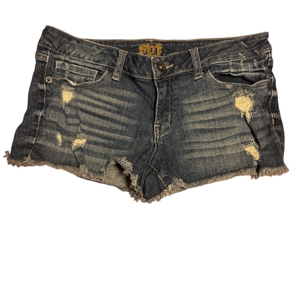Sneak Peek SPJ Distressed Denim Women Shorts L - Picture 1 of 3